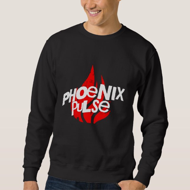 Sudadera "Camiseta gráfica Phoenix Pulse Flame - Negrita y  (Anverso)