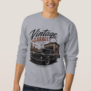 Sudadera Camiseta gráfica vintage Mustang Ruta 66 Garage Su