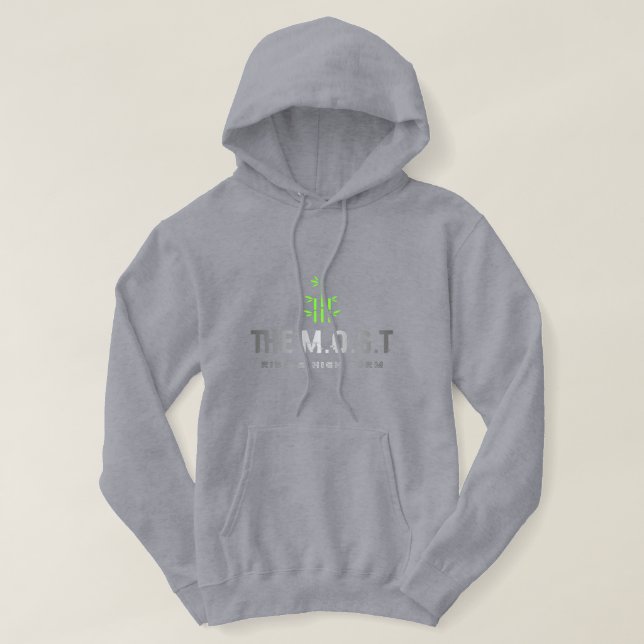 Sudadera Camiseta (gris vívido) (Diseño del anverso)