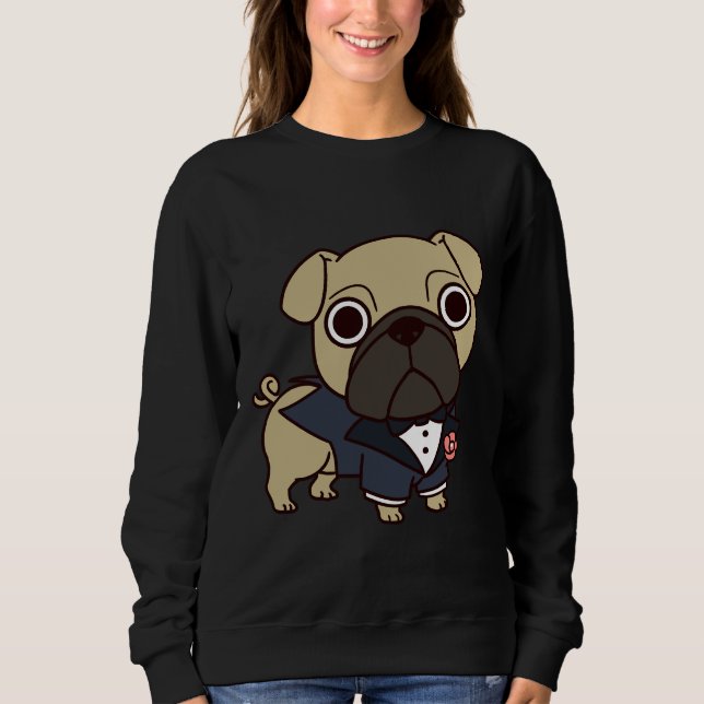Sudadera Camiseta Groom Pug Classic 108 (Anverso)