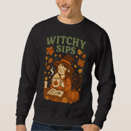 Sudadera Camiseta Halloween con brujería | Cómodo café de b