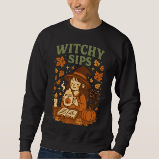 Sudadera Camiseta Halloween con brujería | Cómodo café de b