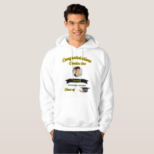 Sudadera Camiseta hombres foto y nombre felicitaciones grad