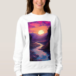Sudadera Camiseta, Horizontes Púrpura Sobre Los Valles Del 