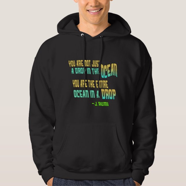 Sudadera Camiseta inspiradora Rumi (Anverso)