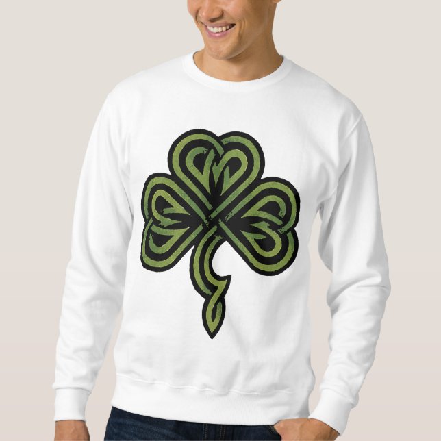 Sudadera Camiseta irlandesa del trébol (Anverso)