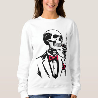 Sudadera Camiseta Jefe Esqueleto Urbano con Cigarro