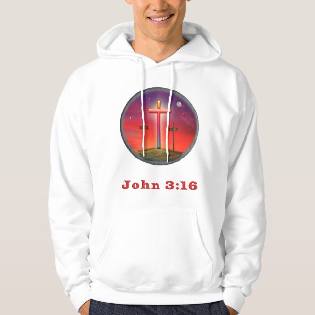 Sudadera camiseta John 3:16 (Anverso)