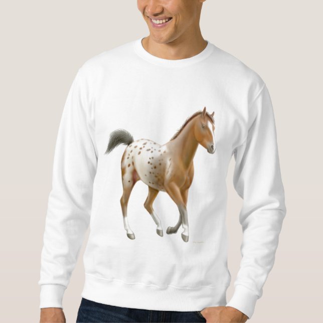 Sudadera Camiseta joven del caballo del Appaloosa (Anverso)