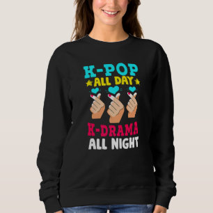 Sudadera Camiseta K-Pop y K-Drama K-Pop Todo el Día K-Drama