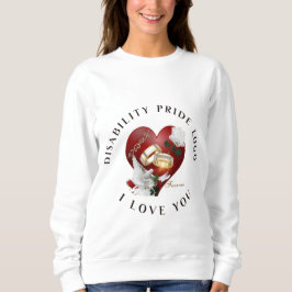 Sudadera Camiseta | Lema de derechos de discapacidad | Conc