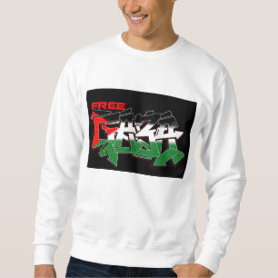 Sudadera Camiseta libre de la pintada de Gaza