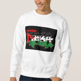 Sudadera Camiseta libre de la pintada de Gaza