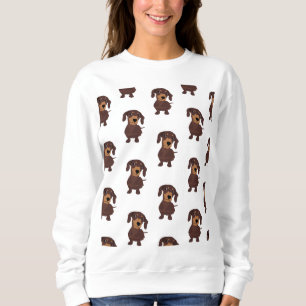 Sudadera Camiseta linda del modelo de Daschund