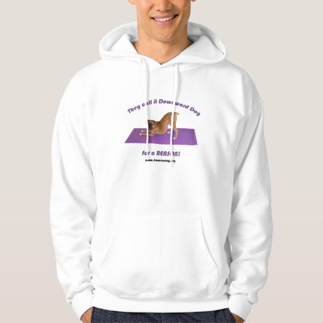 Sudadera Camiseta loca del boxeador - yoga (Anverso)