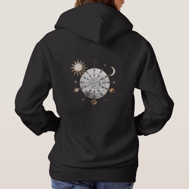 Sudadera Camiseta Mandala de Equilibrio Celestial (Reverso)
