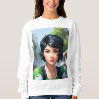 Sudadera Camiseta mangas largas desgaste casual para mujere