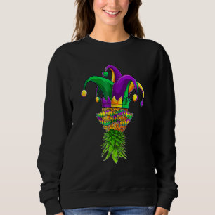 Sudadera Camiseta Mardi Gras Máscara de Piña al Revés, Niño