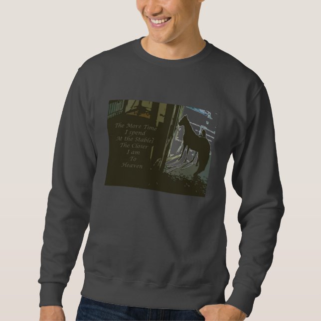 Sudadera Camiseta más tiempo en los establos (Anverso)