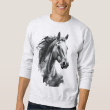 Camiseta masculina de arte gráfico de animal blanc