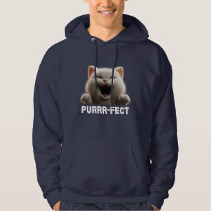Sudadera Camiseta Meme de Gato Divertido PURRR-FECTO
