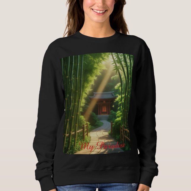 Sudadera Camiseta mi paraíso (Anverso)