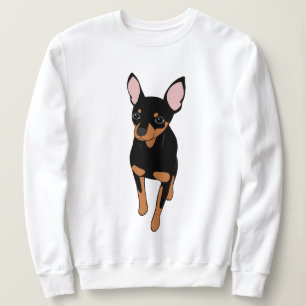 Sudadera Camiseta mínima del Pin del Pinscher miniatura