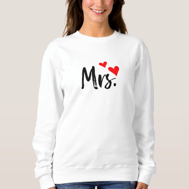 Sudadera Camiseta Minimalista Mrs – Mujer Inspirada en el A (Anverso)