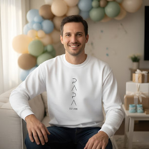 Sudadera Camiseta Minimalista para Futuro Papá, Paternidad