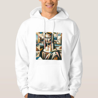 Sudadera Camiseta moderna de Mona Lisa con estilo de vidrio