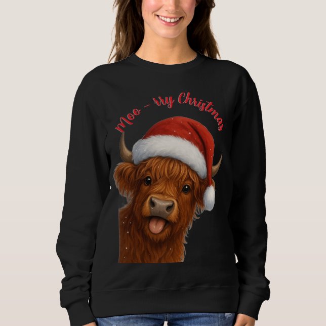 Sudadera Camiseta Moo-rry Christmas (Anverso)