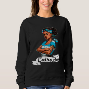 Sudadera Camiseta Mujeres Chica Bandera De Honduras Catrach