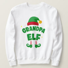 Camiseta Navideña de Abuelo Elfo para Familias