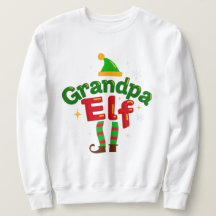 Camiseta Navideña de Abuelo Elfo para Familias