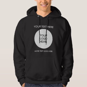 Sudadera Camiseta negra de hombre con texto de logotipo de 
