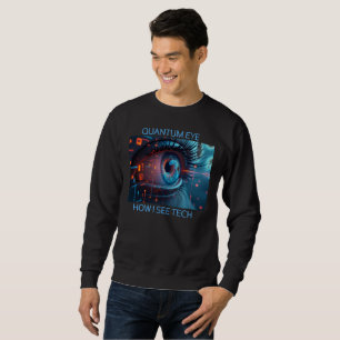 Sudadera Camiseta negra de hombre Quantum Eye tech