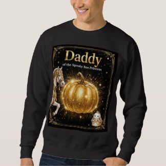 Sudadera Camiseta negra de oro de Papá de la Princesa Spook