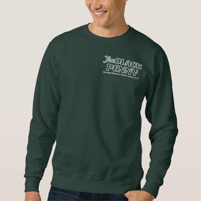 Sudadera Camiseta negra del penique (Anverso)