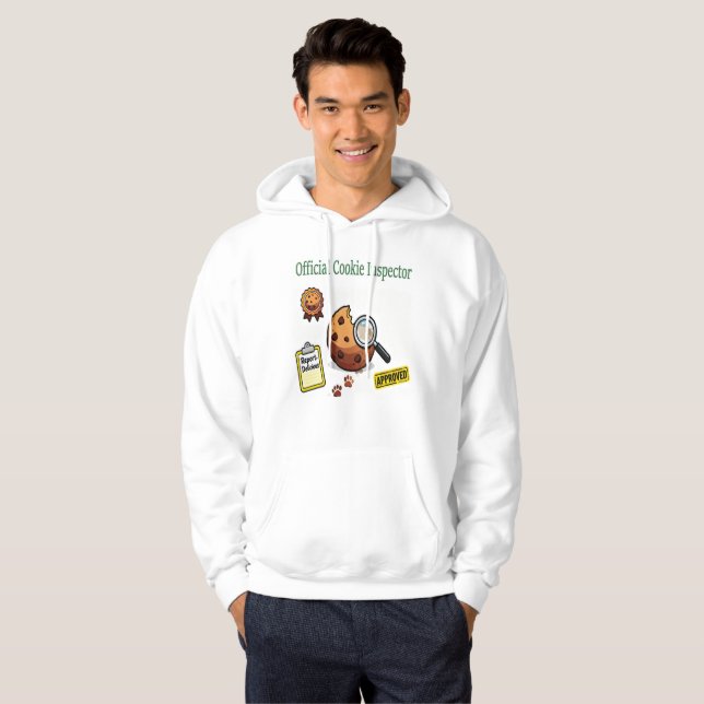 Sudadera Camiseta Oficial de Inspector de Galletas (Anverso completo)