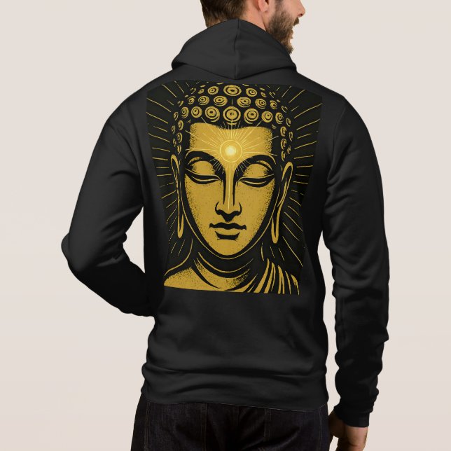 Sudadera Camiseta Ojo Tercero de Buda de Oro | Despertar es (Reverso)