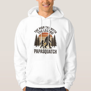 Sudadera Camiseta Papasquatch Vintage Bigfoot Papá Diseño_1