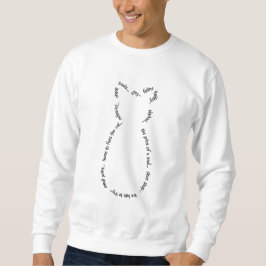 Sudadera Camiseta para gatos Drabble (texto negro)