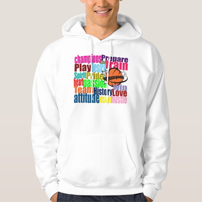 Sudadera Camiseta para mujer del buzón del baloncesto (Anverso)