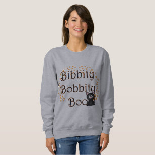 Sudadera Camiseta para mujer del gato negro de Halloween de