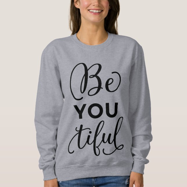 Sudadera Camiseta para mujer hermosa (Anverso)