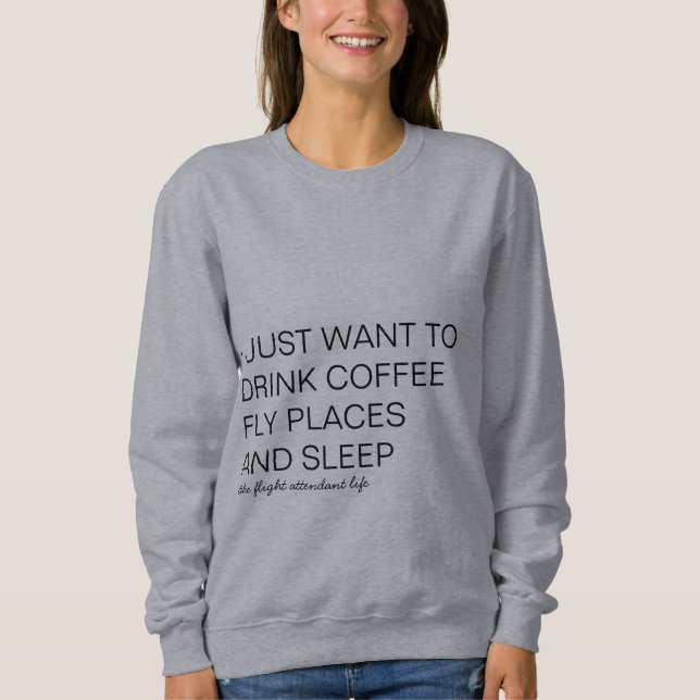 Sudadera Camiseta para mujeres bebo y mosca (Anverso)