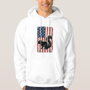 Sudadera Camiseta Patriótica de Ardilla de Bandera American