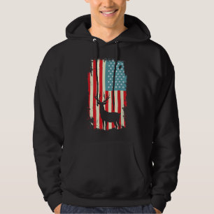Sudadera Camiseta Patriótica de la caza de venados norteame