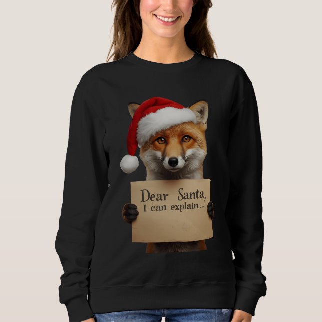 Sudadera . Camiseta Perro Papá Noel (Anverso)
