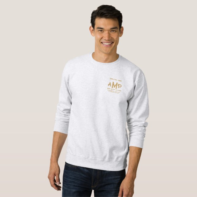 Sudadera Camiseta Personalizada con Monograma de Oro para N (Anverso completo)